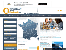 Tablet Screenshot of immobilienportal-frankreich.com